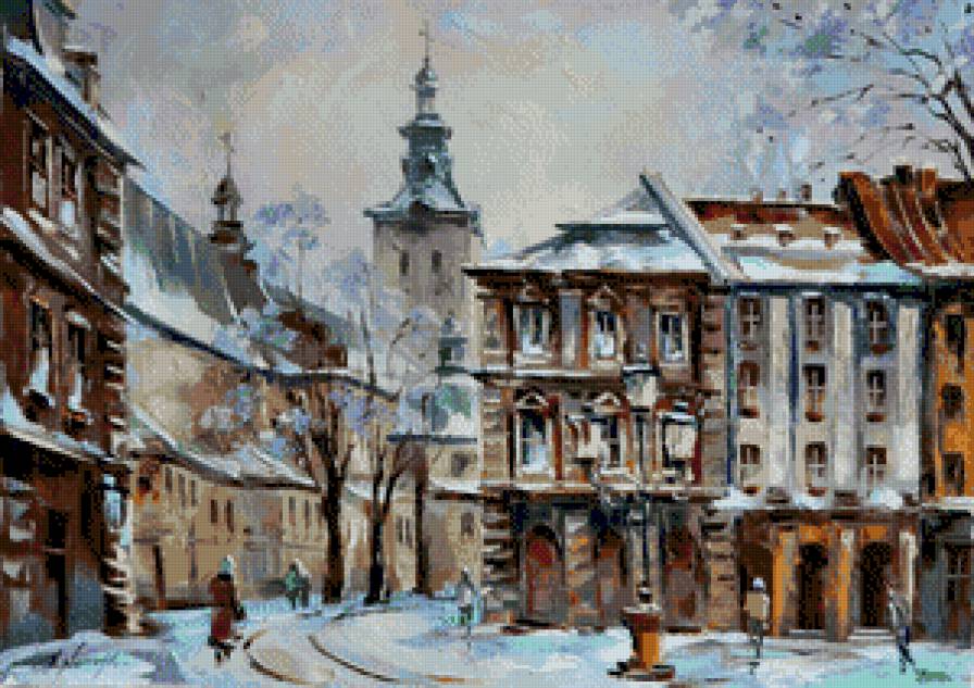 Зимова вуличка Львова - львов, города - предпросмотр