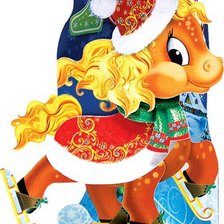 Схема вышивки «год лошади»