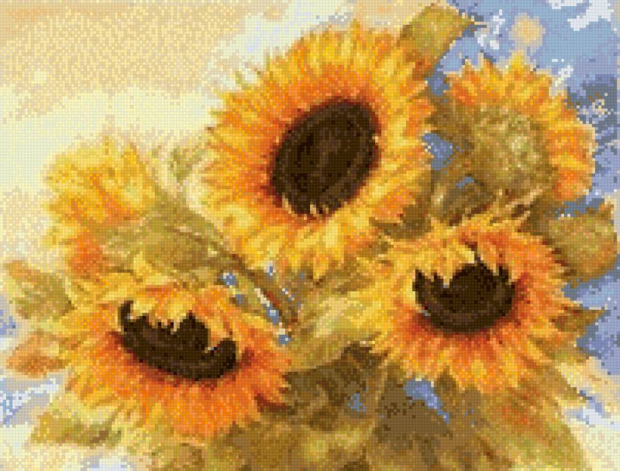Подсолнухи - предпросмотр