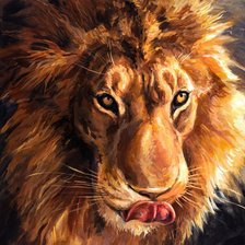 Схема вышивки «Лев»