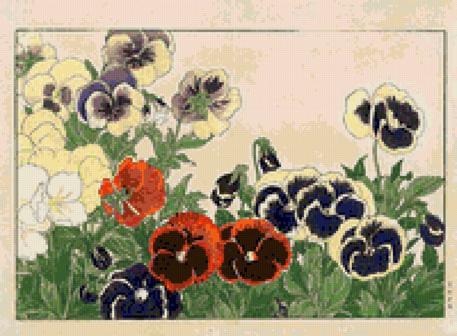 акварель - живопись, цветы - предпросмотр