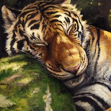 Схема вышивки «Тигр»