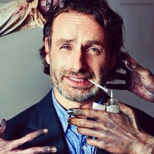 Схема вышивки «Эндрю Линкольн (Andrew Lincoln)»