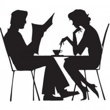 Схема вышивки «силуэт»