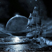 Схема вышивки «Парусник»