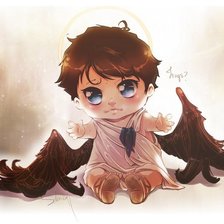 Схема вышивки «ангел»