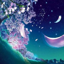 Схема вышивки «сакура»