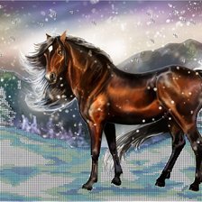Схема вышивки «Лошадь»