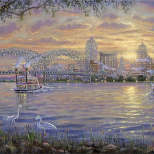 Схема вышивки «Мост»