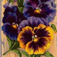 Схема вышивки «Анютина глазка №3»