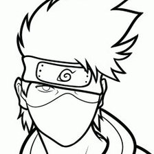 Схема вышивки «Какаши»