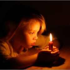 Схема вышивки «в свете свечи»