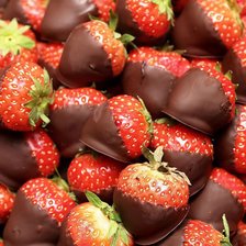 Схема вышивки «клубника в шоколаде»