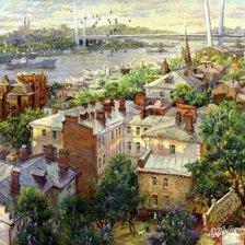 Схема вышивки «Владивосток весной»