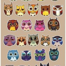 Схема вышивки «совы»