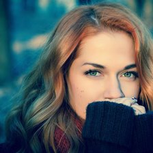 Схема вышивки «рыжая»