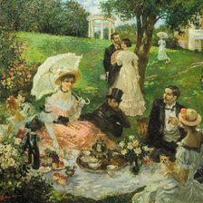 Пикник в розовом саду