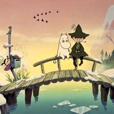 Схема вышивки «Мумми и снусмумрик»