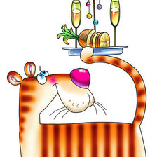 Схема вышивки «Тигра»