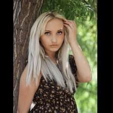 Схема вышивки «девушка блондинка»