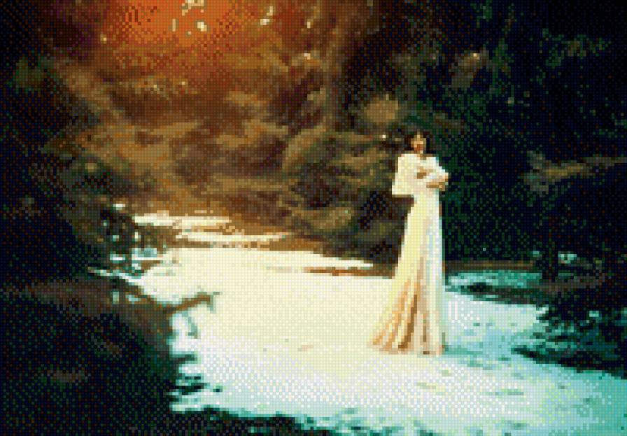 дева в лесу - лес, девушка, природа - предпросмотр