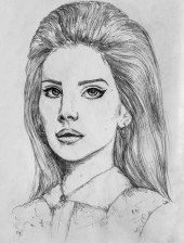 Схема вышивки «портрет девы»