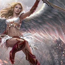 Схема вышивки «ангел»