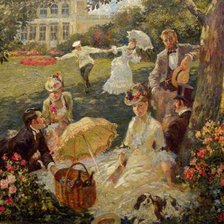 Схема вышивки «Пикник среди цветов»