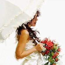 Схема вышивки «девушка 7»