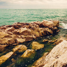 Схема вышивки «море»