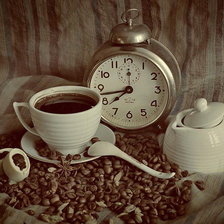 Схема вышивки «утренний кофе»