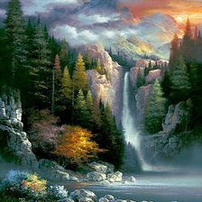 Схема вышивки «водопад»