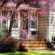 Схема вышивки «возле дома»