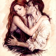 Схема вышивки «объятия»