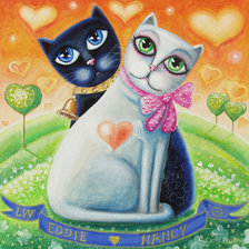 Схема вышивки «пара»