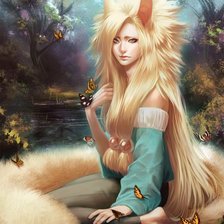 Схема вышивки «девушка фэнтези»