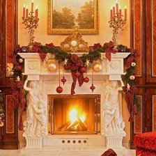 Схема вышивки «камин»