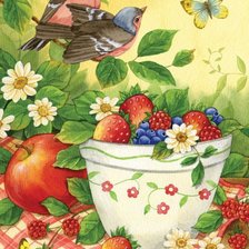 Схема вышивки «ягодки»