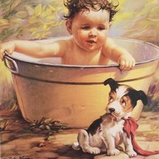 Схема вышивки «малыш»