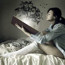 Схема вышивки «Z książką»