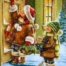 Схема вышивки «Зима»