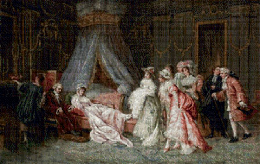 В будуаре.. - костюмы, люди, мебель - предпросмотр