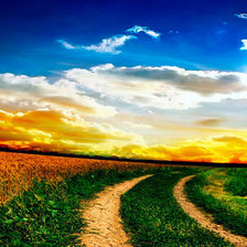 Схема вышивки «Дорога»