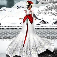 Схема вышивки «снежная»