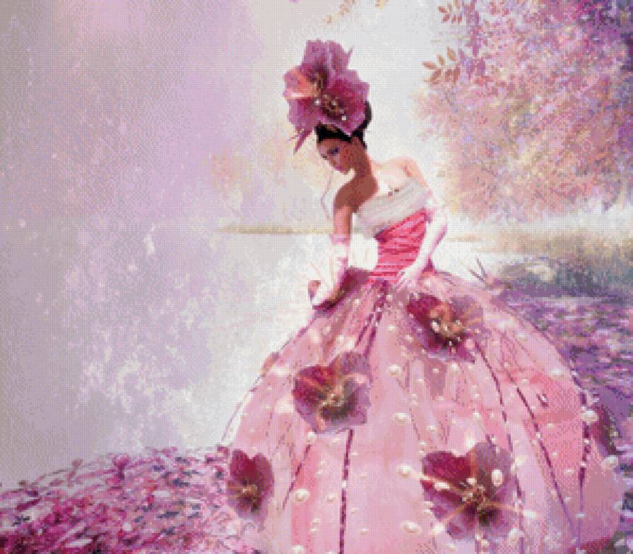 девушка орхидея - девушка - предпросмотр