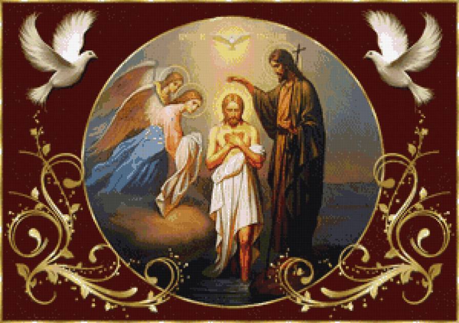 Крещение - церкви, икона - предпросмотр