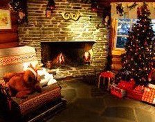 Схема вышивки «Камин»