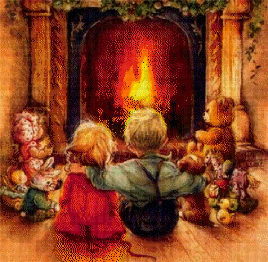 Камин - предпросмотр