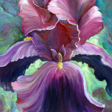 Схема вышивки «ирис»