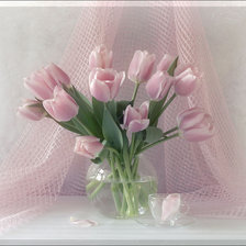 Схема вышивки «тюльпаны»